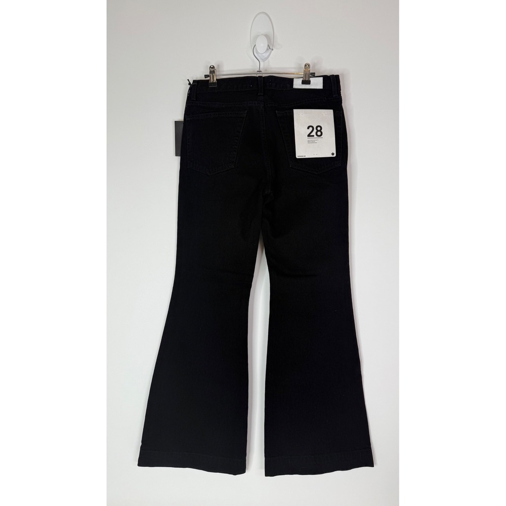 NEW RE/DONE Flare Jeans Women's 28 High Rise Black Denim Stretch Y2K‎ Retro - Picture 3 of 11